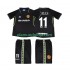 Camisola Manchester United GIGGS 11 Retro Criança Equipamento Terceiro 1998 1999 Manga Curta